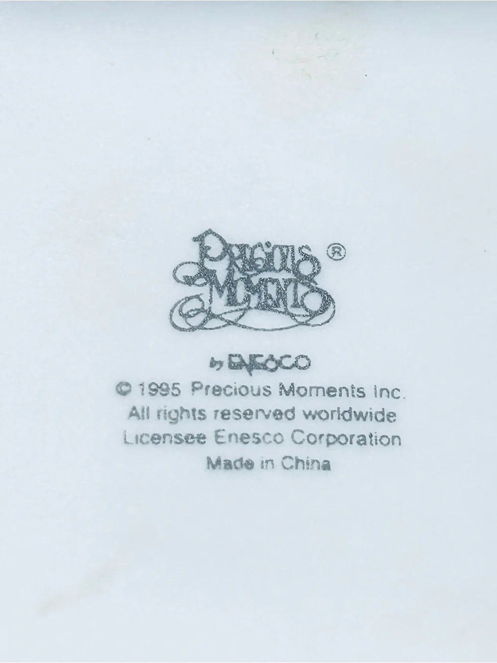 Precious Moments 1995 August Treasure Chest Trinket Box Enesco Peridot